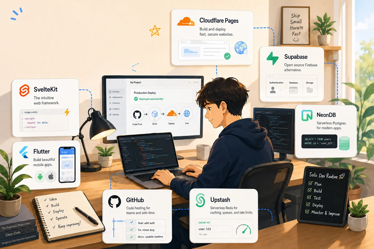 The technology stack I use for solo development