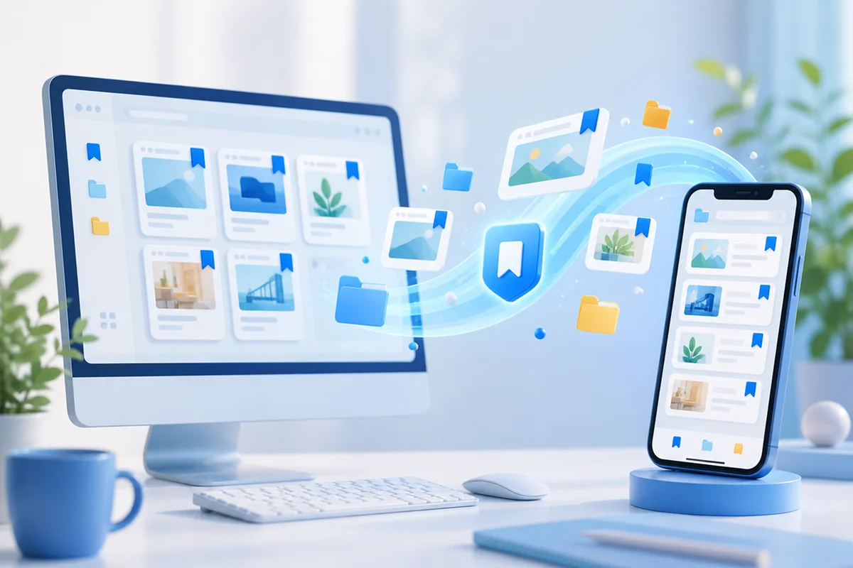 Syncing bookmarks between a PC and smartphone
